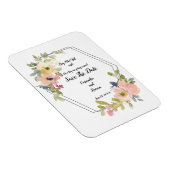 Magnet Flexible Flore géométrique Enregistrer La Date (Côté Droit)