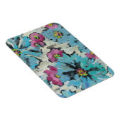 Magnet Flexible Flore rose et bleu (Côté Droit)