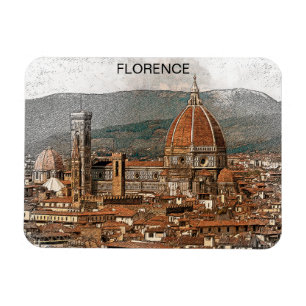 Magnet Flexible Florence Italie Duomo Cathédrale Voyage