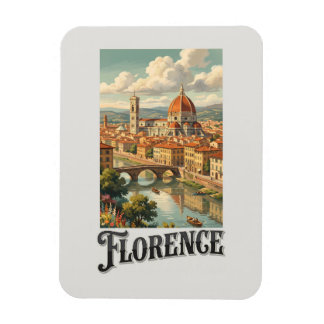 Magnet Flexible Florence Italie Voyage Rétro