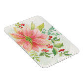 Magnet Flexible Flores hivernales | Poinsettia rose (Côté Droit)