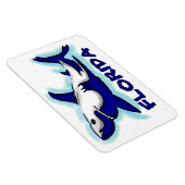 Magnet Flexible Floride bleu requin thème rectangle aimant (Côté Droit)