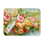 Magnet Flexible Floride Étiquette de parfum d'eau avec Roses de ch (Horizontal)