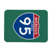 Magnet Flexible Floride FL I-95 Interstate Highway Shield - (Horizontal)