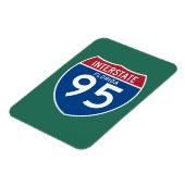 Magnet Flexible Floride FL I-95 Interstate Highway Shield - (Côté Gauche)
