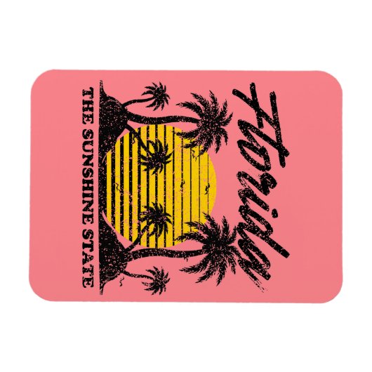 Magnet Flexible Floride L'État Sunshine (Horizontal)