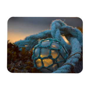 Magnet Flexible Flotteur de pêche en verre, Coucher de soleil, Ala