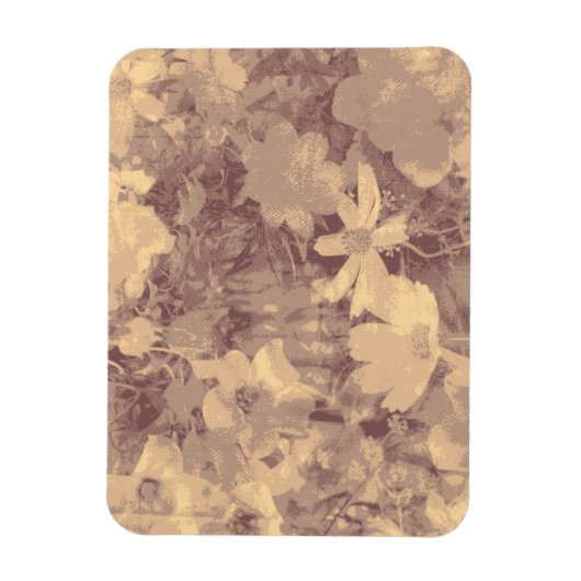 Magnet Flexible Flower and leaf camouflage pattern (Vertical)