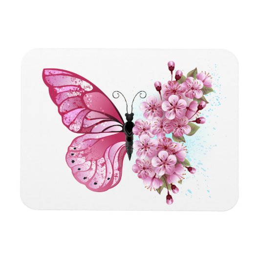Magnet Flexible Flower Butterfly (Horizontal)