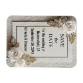 Magnet Flexible "Flower of Love" - Elegant & Unique Wedding Invita (Horizontal)