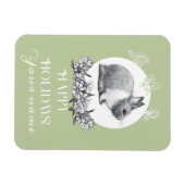 Magnet Flexible Fluffy le lapin (Horizontal)