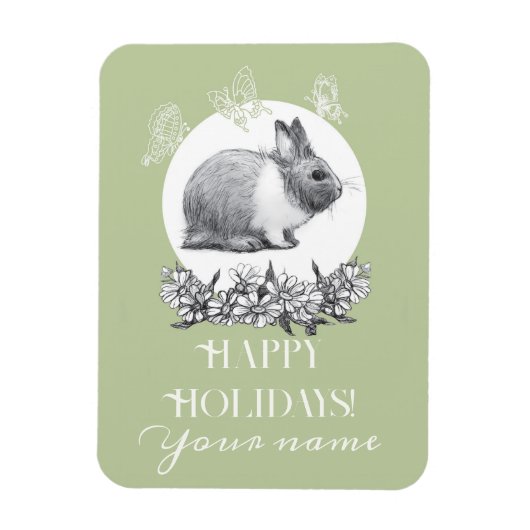 Magnet Flexible Fluffy le lapin (Vertical)