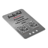 Magnet Flexible Flyers tendance médias sociaux QR Code Invitation (Côté Droit)