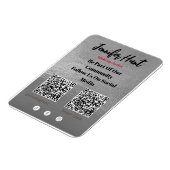 Magnet Flexible Flyers tendance médias sociaux QR Code Invitation (Côté Gauche)