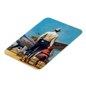 Magnet Flexible Flying cowboy by Mead Schaffer (Côté Gauche)