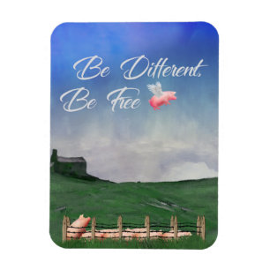 Magnet Flexible Flying Pig Be Different