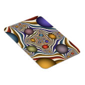 Magnet Flexible Flying Up Colorful Modern Abstract Fractal Art (Côté Droit)
