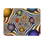 Magnet Flexible Flying Up Colorful Modern Abstract Fractal Art (Horizontal)