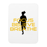 Focus Croire Respirer Jaune Courir Fitness