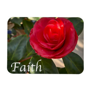 Magnet Flexible Foi - Fleur de Camellia Rouge