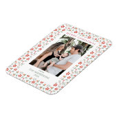 Magnet Flexible Foliage floral Élégante photo de Noël (Côté Gauche)