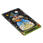 MAGNET FLEXIBLE FOLK ART WITTER EN BOIS ÉFFRAYANTS, CHAT NOIR & OW (Côté Droit)