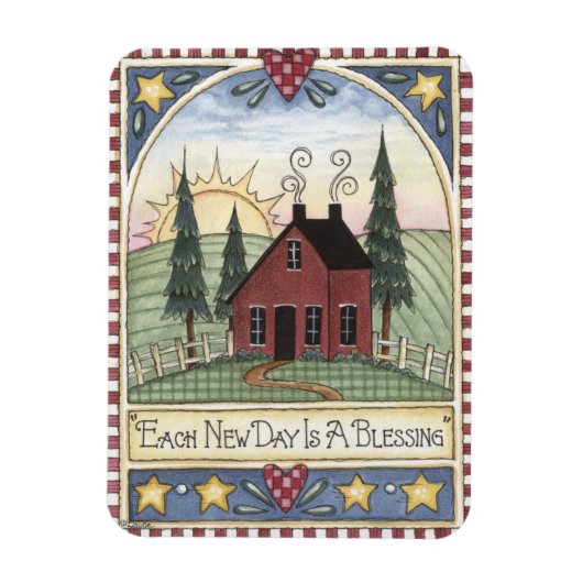 Magnet Flexible Folkart Chaque nouveau jour est un aimant de bénéd (Vertical)