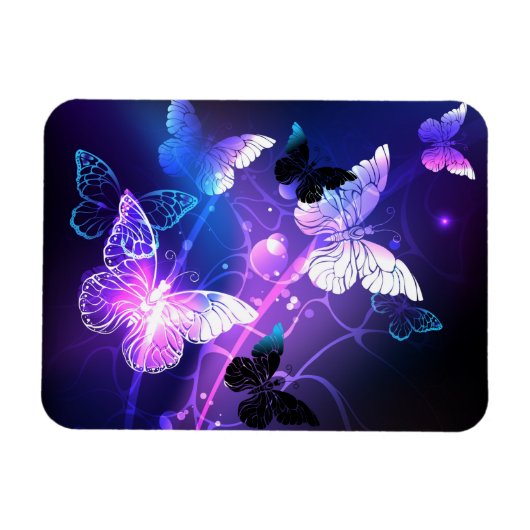 Magnet Flexible Fond avec papillons de nuit (Horizontal)