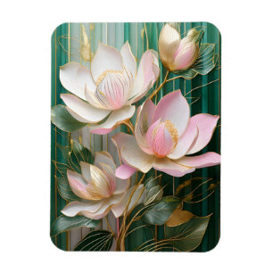 Magnet Flexible Fond d'écran en fleurs Art Magnolia Japonais