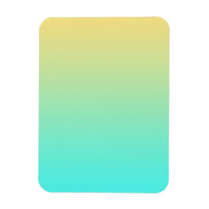 Magnet Flexible Fond dégradé pastel turquoise jaune