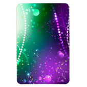 Magnet Flexible Fond violet festif de Mardi Gras (Vertical)
