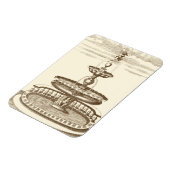 Magnet Flexible Fontaine de cour avec chérub ornemental (Côté Gauche)