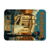 Magnet Flexible Fontaine de Trevi, Rome - Vintage (Horizontal)