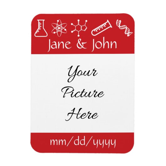 Magnet Flexible Forces Attractives dans un Aimant de Save-the-Date (Vertical)