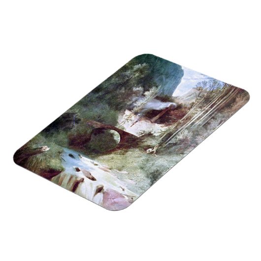 Magnet Flexible Forest Canyon (par Carl Blechen) (Côté Gauche)