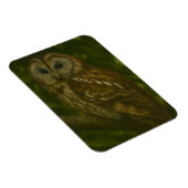Magnet Flexible Forest Sentinel - Tawny Owl Wildlife Art (Côté Droit)