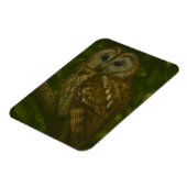 Magnet Flexible Forest Sentinel - Tawny Owl Wildlife Art (Côté Gauche)