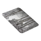 Magnet Flexible Forêt à feuillage persistant en hiver (Côté Droit)