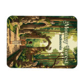 Magnet Flexible Forêt aux singes d'Ubud Indonésie (Horizontal)