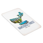 Magnet Flexible Forêt de Hamsterley Durham Angleterre carte (Côté Droit)