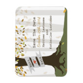 Magnet Flexible Forêt / Forêt Automne Automne Enregistrer la date  (Vertical)