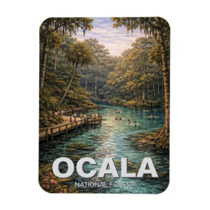 Magnet Flexible Forêt nationale d'Ocala, voyage en Floride