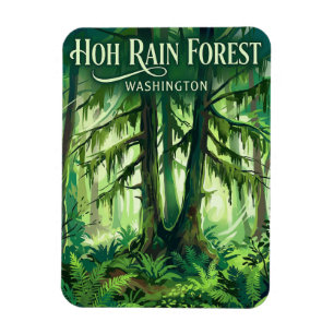 Magnet Flexible Forêt pluviale de Hoh, Washington