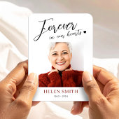 Magnet Flexible Forever in Our Hearts Memorial Funeral Photo