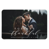 Magnet Flexible Forever Merci Merci Mariage photo (Horizontal)