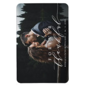 Magnet Flexible Forever Merci Merci Mariage photo (Vertical)