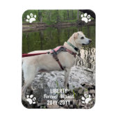 Magnet Flexible Forever Missing Pet Memorial Photo moderne personn (Vertical)
