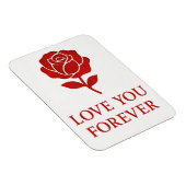 Magnet Flexible Forever Rose Emblem Creating Tender Valentine  (Côté Droit)