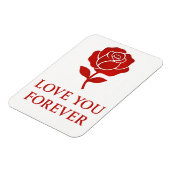 Magnet Flexible Forever Rose Emblem Creating Tender Valentine  (Côté Gauche)