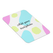Magnet Flexible Formes géométriques abstraites pastel ajouter nom (Côté Droit)